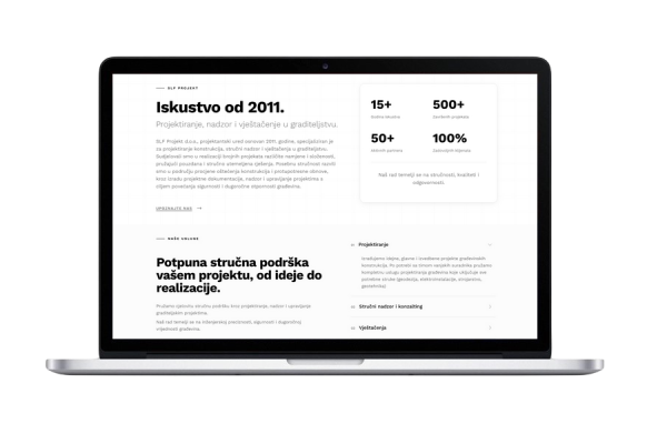 SLF Projekt - web stranica